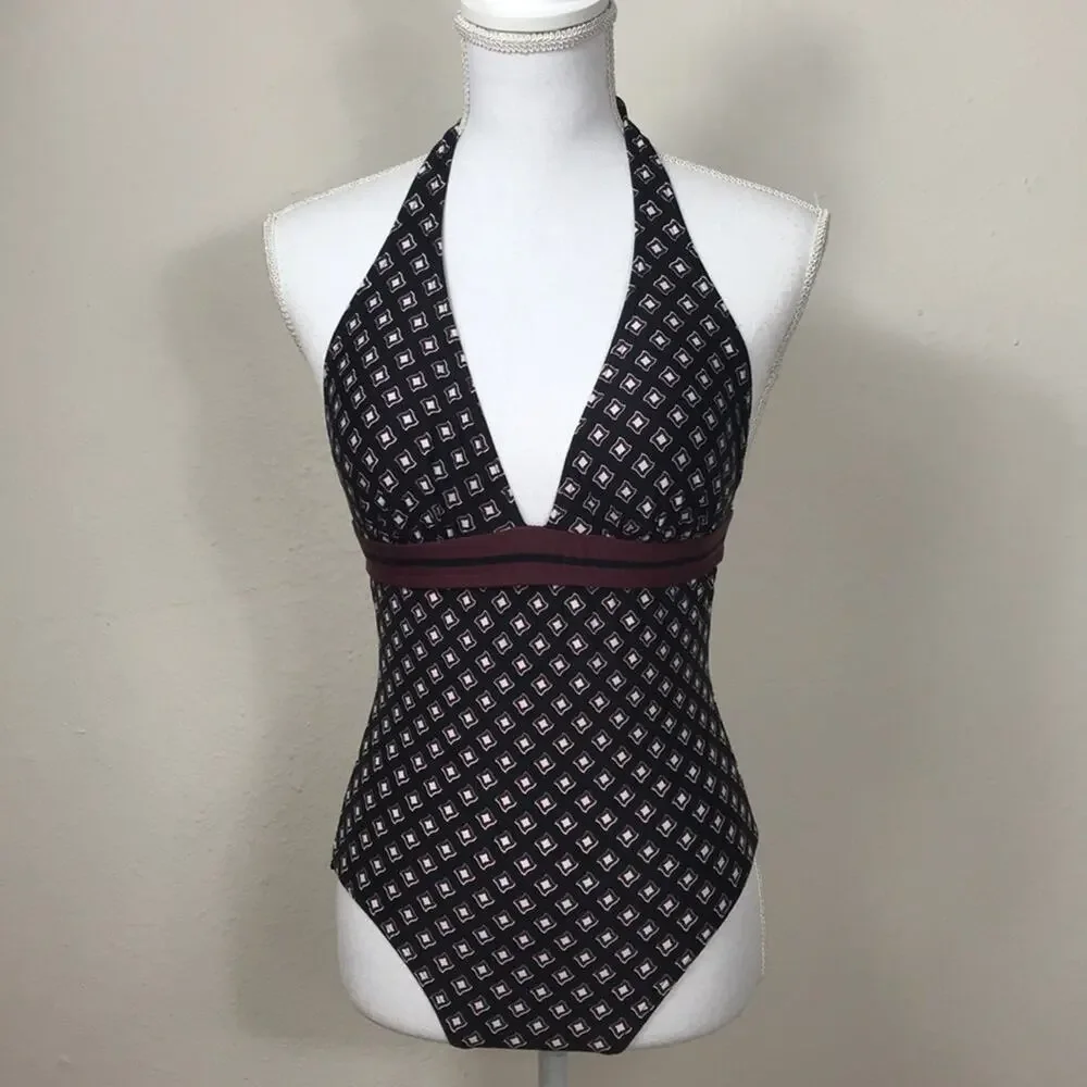 Kate Spade Doheny V‎ Neck Halter One Piece.